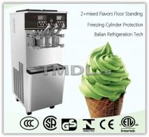 Коммерческая машина для мягкого мороженого с тремя вкусами