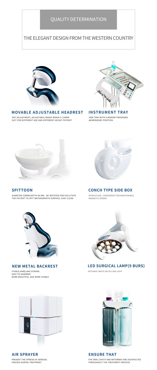  Стоматологические кресла обычно оснащены большим количеством интегрированных инструментов