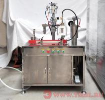Полуавтоматическая 3-в-1 машина для наполнения аэрозольных баллонов