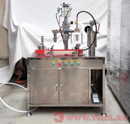 Полуавтоматическая 3-в-1 машина для наполнения аэрозольных баллонов