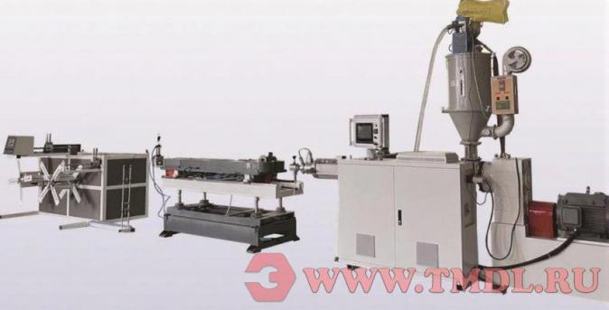 Линия по производству гофрированных труб из ПВХ