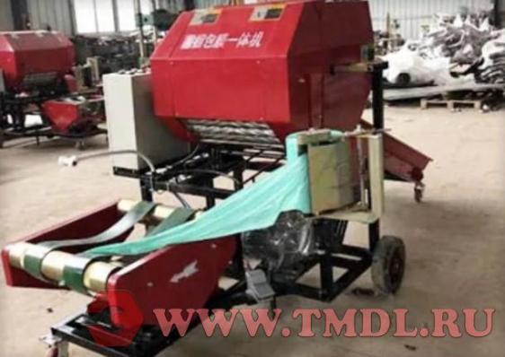 Машина для производства и упаковки круглых тюков сена (модель KWA-055)