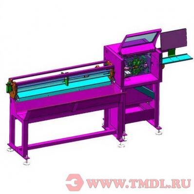 Станок для мерной резки гофротруб с системой видеопозиционирования и функцией термоусадки (модель S010FA)