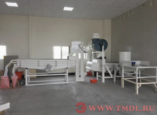 Машина для очистки, калибровки, шелушения и сепарации семян тыквы (производительность 800-1000 кг/час)